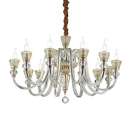 Подвесная люстра Ideal Lux 140612 STRAUSS SP12 Подвесная люстра Ideal Lux 140612 STRAUSS SP12