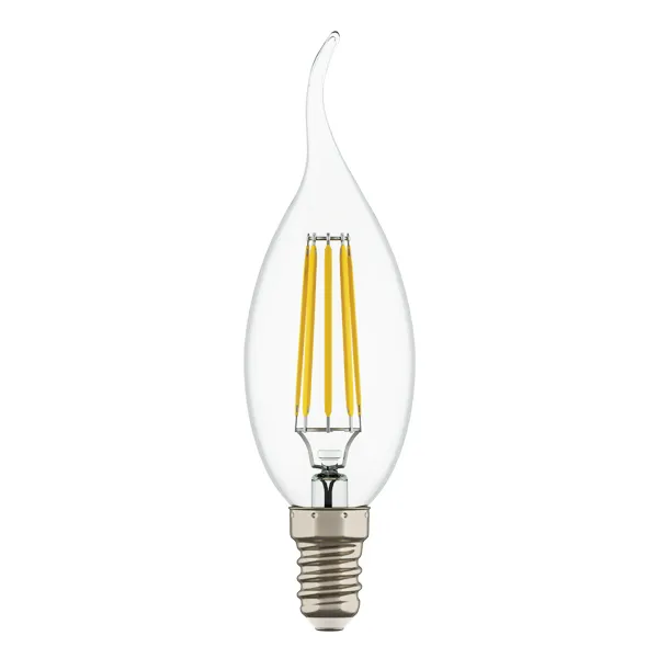 Лампа энергосберегающая LED FILAMENT 220V CA35 E14 6W=65W 400-430LM 360G CL 3000K 30000H Lightstar 933602