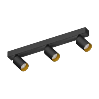 Накладной поворотный светодиодный светильник Ledron SAGITONY E3 S60 Dim Black-Gold