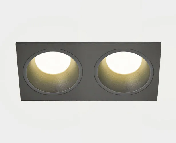 Встраиваемый светильник ItalLine IT08-8013 black 3000K 2 шт + IT08-8015 black