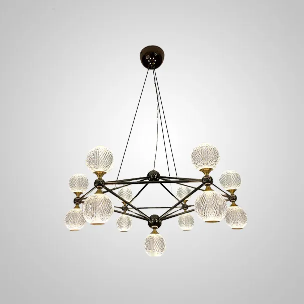 Подвесная люстра TRENTON L13 Black ImperiumLoft 193468-23 trenton01