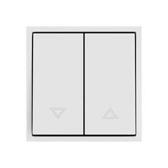 Двухклавишный жалюзийный выключатель LeDron 2 Gang Curtain Switch White