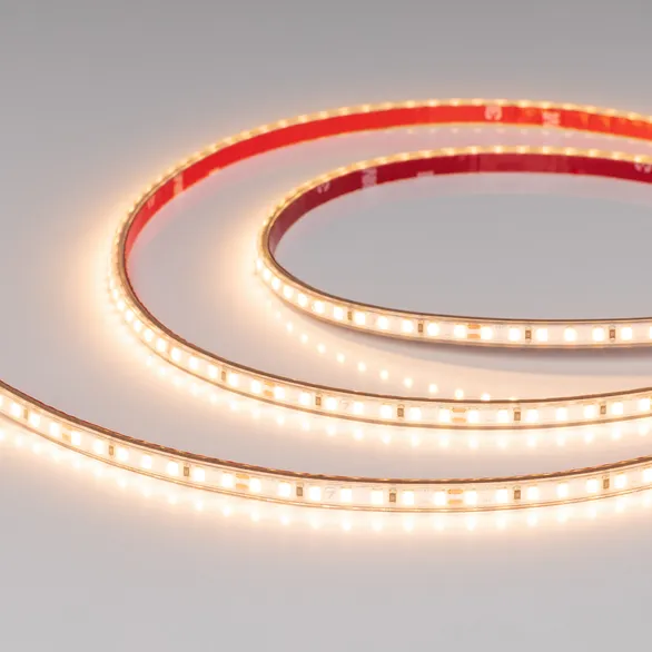 Светодиодная лента герметичная RTW-PS-A140-7mm 24V Warm2700 (10 W/m, IP67, 5m) Arlight 058507