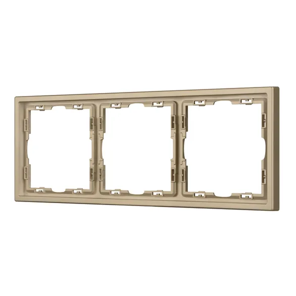 Рамка пластиковая FRM-NOBE-SFPL-3-GD Arlight 054221