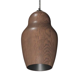 Подвесной (накладной) светильник LeDron WoodDoll Black под сменную лампу