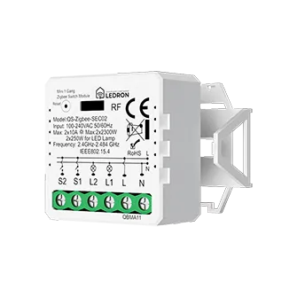 Модуль двухканальный LeDron QS-ZigbeeSEC02