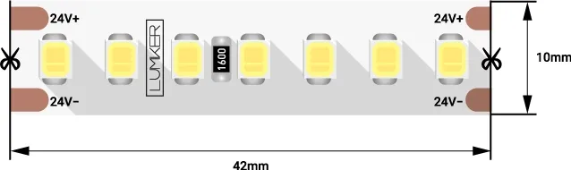 Светодиодная лента DesignLed DSG2168-24-W-33 LUX Светодиодная лента DesignLed DSG2168-24-W-33 LUX