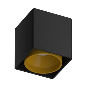 Накладной светильник под сменную лампу Ledron KEA ED GU10  Black-Gold