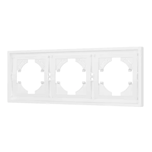 Рамка пластиковая FRM-TENDO-PL-3-WH (Arlight, Белый) 053843