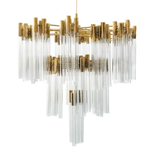 Подвесная люстра Contemporary chandelier crystal brass ImperiumLoft 73551-22 40.1888
