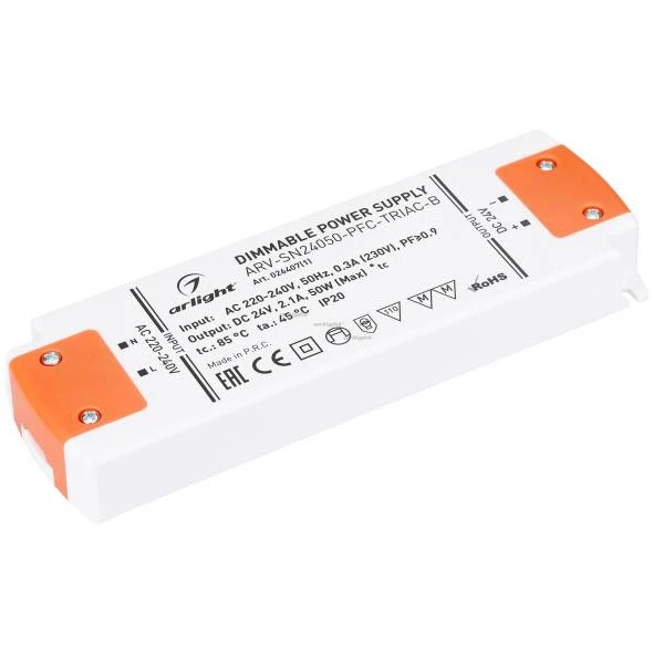 Блок питания для светодиодной ленты Arlight 026407(1) ARV-FLAT Блок питания для светодиодной ленты Arlight 026407(1) ARV-FLAT
