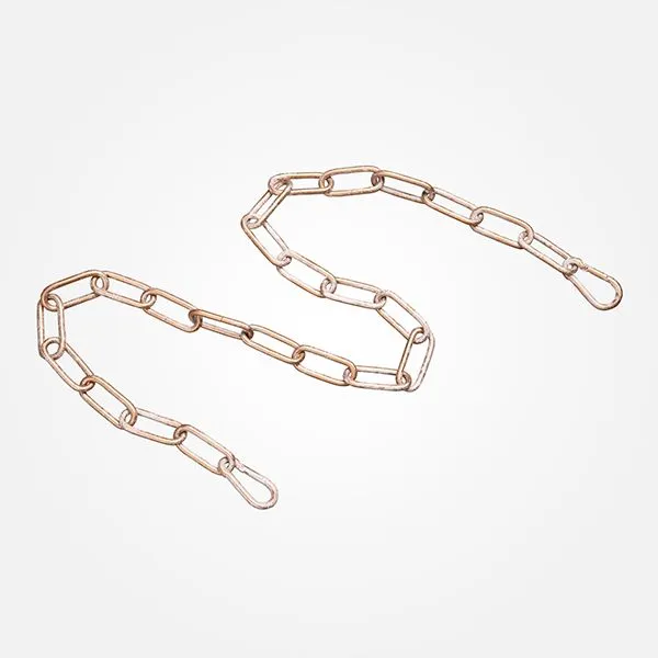 Цепь Eurosvet 10302 длиной 1 метр с 2 карабинами белое золото 00000073025