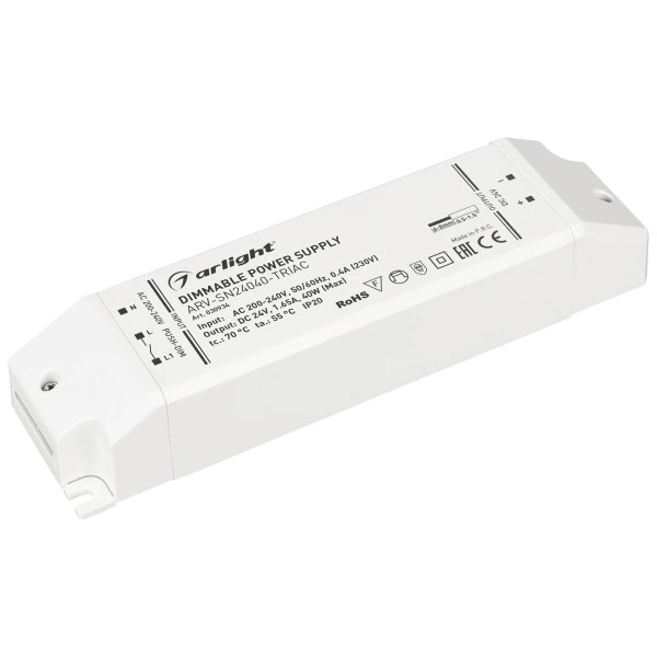 Блок питания для светодиодной ленты Arlight 030934 ARV-FLAT Блок питания для светодиодной ленты Arlight 030934 ARV-FLAT