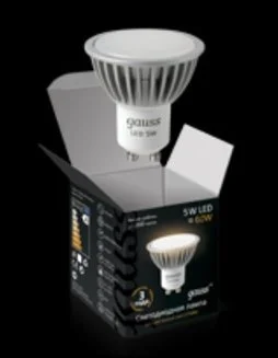 Лампа Gauss 101506105 LED LENS MR16 GU10 5W 2700K Лампа Gauss 101506105 LED LENS MR16 GU10 5W 2700K