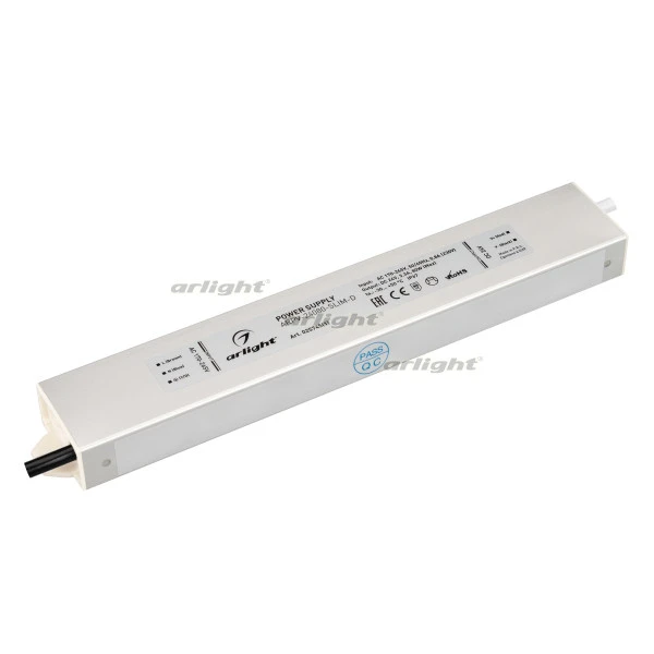 Блок питания для светодиодной ленты Arlight 025745(1) ARPV-SLIM Блок питания для светодиодной ленты Arlight 025745(1) ARPV-SLIM