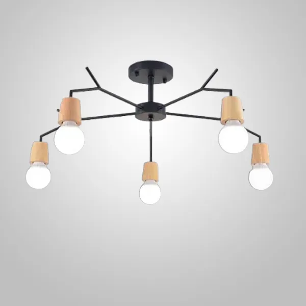 Потолочная люстра LES L5 Black ImperiumLoft 241173-26 LES01