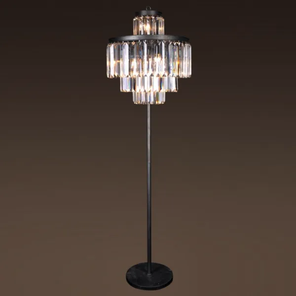 Торшер RH 1920S Odeon Clear Glass Floor Lamp 4 rings ImperiumLoft 85486-22 41.055