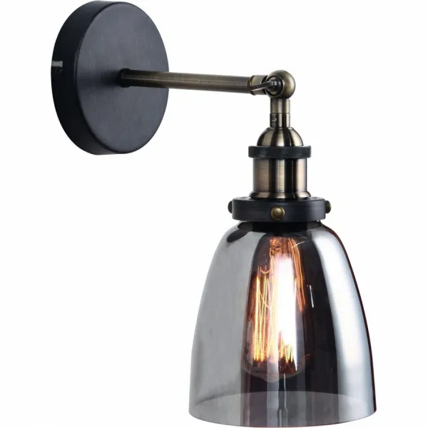 Бра Smoke Glass cloche Wall Lamp ImperiumLoft 74668-22 44.180