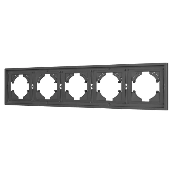 Рамка пластиковая FRM-TENDO-SFPL-5-GR (Матовый графитовый) Arlight 054659
