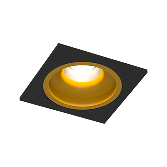 Встраиваемый светодиодный светильник Ledron LEVEL SQ TRIAC Black-Gold Встраиваемый светодиодный светильник Ledron LEVEL SQ TRIAC Black-Gold
