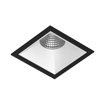 Встраиваемый светодиодный светильник Ledron RISE KIT 1 LED 4000K Black-White