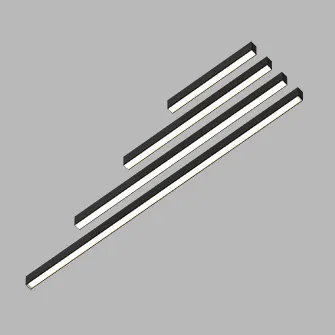 Накладной светодиодный светильник Ledron LINE GULAR 860 Black 3000K Накладной светодиодный светильник Ledron LINE GULAR 860 Black 3000K