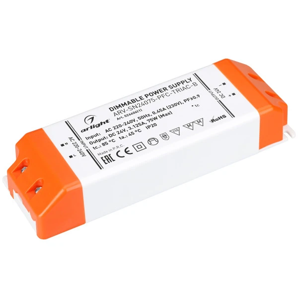 Блок питания для светодиодной ленты Arlight 026406(1) ARV-FLAT Блок питания для светодиодной ленты Arlight 026406(1) ARV-FLAT