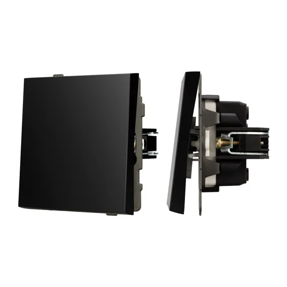 Механизм выключателя одноклавишный проходной SWT-TENDO-MKP1-PL-BK (230V, 10A) Arlight 054041