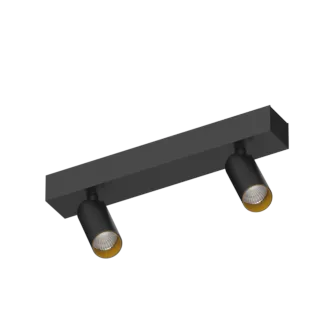 Накладной поворотный светодиодный светильник Ledron SAGITONY E2 S40 Black-Gold 4000K