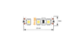 Светодиодная лента 3528, 120 LED/м, 9,6 Вт/м, 12В , IP66, Цвет: Синий SWG SWG3120-12-9.6-B-66-M SWG3120
