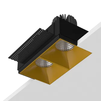 Встраиваемый светодиодный светильник Ledron RISE SQ H KIT2 LED 4K Gold