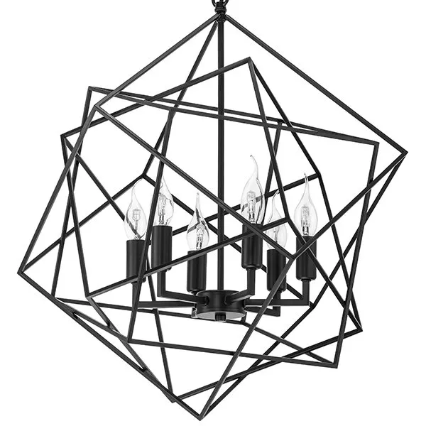 Подвесная люстра CUBIST Chandelier Black ImperiumLoft 107109-22 40.2256