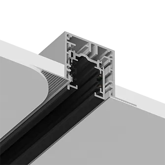 Трехфазный трек (под шпаклевку) Ledron АВД-5043 (5102) 1250 мм Black
