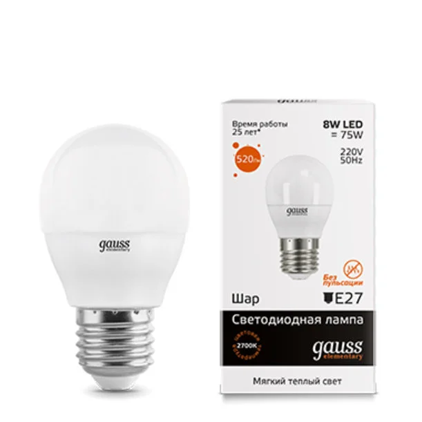 Лампа Gauss 53218 LED Elementary Globe Лампа Gauss 53218 LED Elementary Globe