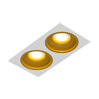 Встраиваемый светодиодный светильник Ledron LEVEL SQ2 TRIAC White-Gold Встраиваемый светодиодный светильник Ledron LEVEL SQ2 TRIAC White-Gold