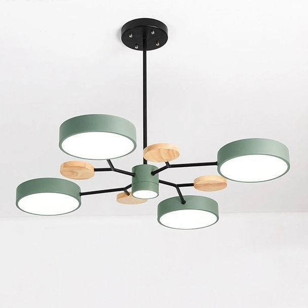 Люстра На Штанге Meade 5 Lamps Green ImperiumLoft207856-26 Люстра На Штанге Meade 5 Lamps Green ImperiumLoft207856-26