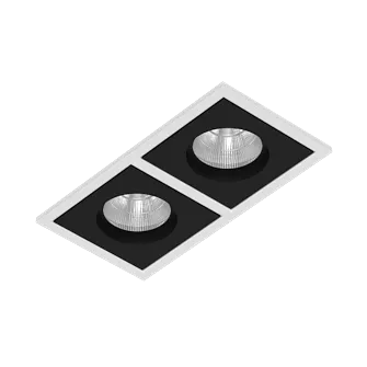 Встраиваемый светодиодный светильник LeDron BRUTAL SQ2 White-Black TRIAC 4000K Встраиваемый светодиодный светильник LeDron BRUTAL SQ2 White-Black TRIAC 4000K