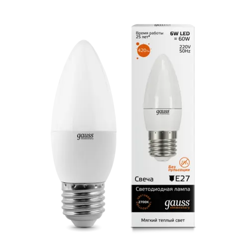 Лампа Gauss 33216 LED Elementary Candle Лампа Gauss 33216 LED Elementary Candle