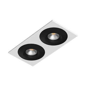 Встраиваемый светильник под сменную лампу Ledron AO1501002 SQ2 White-Black