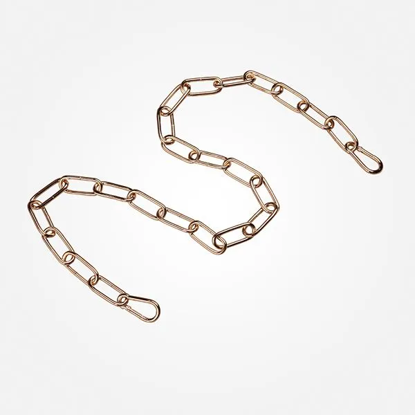 Цепь Eurosvet 10301 длиной 1 метр с 2 карабинами золото, арт. 73024 00000073024