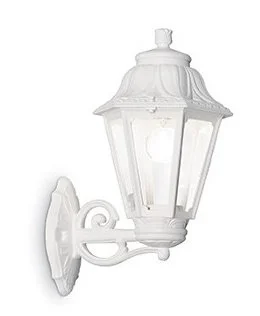 Уличный настенный светильник Ideal Lux 120423 ANNA AP1 BIG BIANCO Уличный настенный светильник Ideal Lux 120423 ANNA AP1 BIG BIANCO