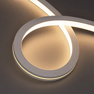 Светодиодная лента герметичная MOONLIGHT-TOP-X280-20x20mm 24V Warm3000 (10 W/m, IP67, 0,5m, wire x1) (Arlight, Образец) 055602