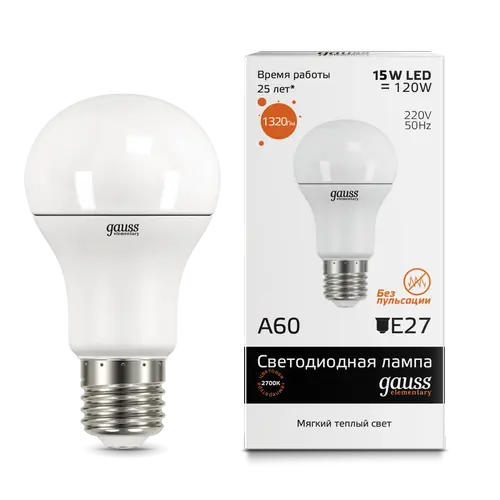 Лампа Gauss 23215 LED Elementary Лампа Gauss 23215 LED Elementary