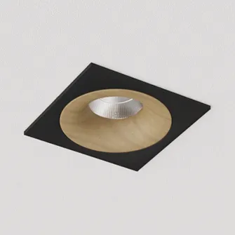 Встраиваемый светодиодный светильник Ledron LOFT SQ Black Wooden TRIAC