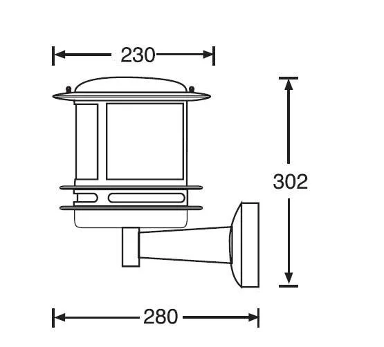 Настенный светильник уличный Oasis Light 68301/12 Bl opal TOKIO