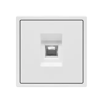 Розетка компьютерная одиночная LeDron CAT 6 (DATA) White Розетка компьютерная одиночная LeDron CAT 6 (DATA) White
