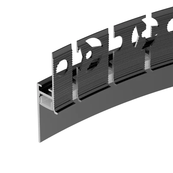 Профиль 2м PLINTUS-FANTOM-BENT-H20-SIDE-2000 BLACK Arlight 043673(1)