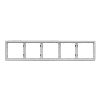 Рамка на 5 постов для розеток и выключателей LeDron 5 Frame PC White Рамка на 5 постов для розеток и выключателей LeDron 5 Frame PC White