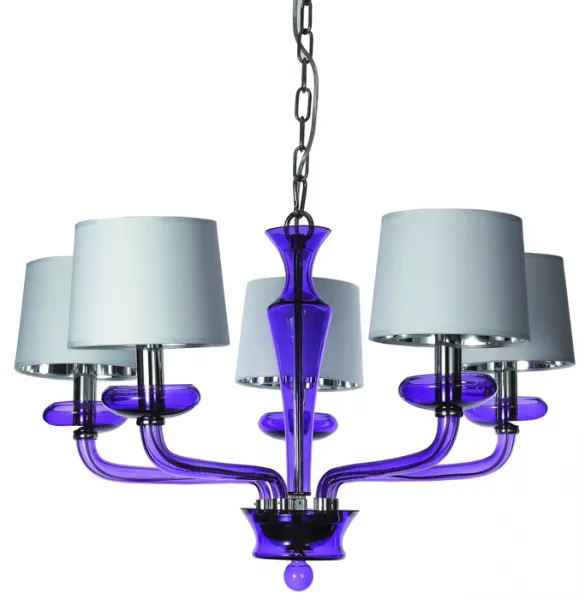 Подвесная люстра Lampadario Murano San Marco porpora V ImperiumLoft 75453-22 40.962.GL.TR.LSL