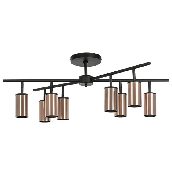 Потолочная люстра Lightstar LR728308 RULLO ЧЕРНЫЙ/МЕДЬ Потолочная люстра Lightstar LR728308 RULLO ЧЕРНЫЙ/МЕДЬ